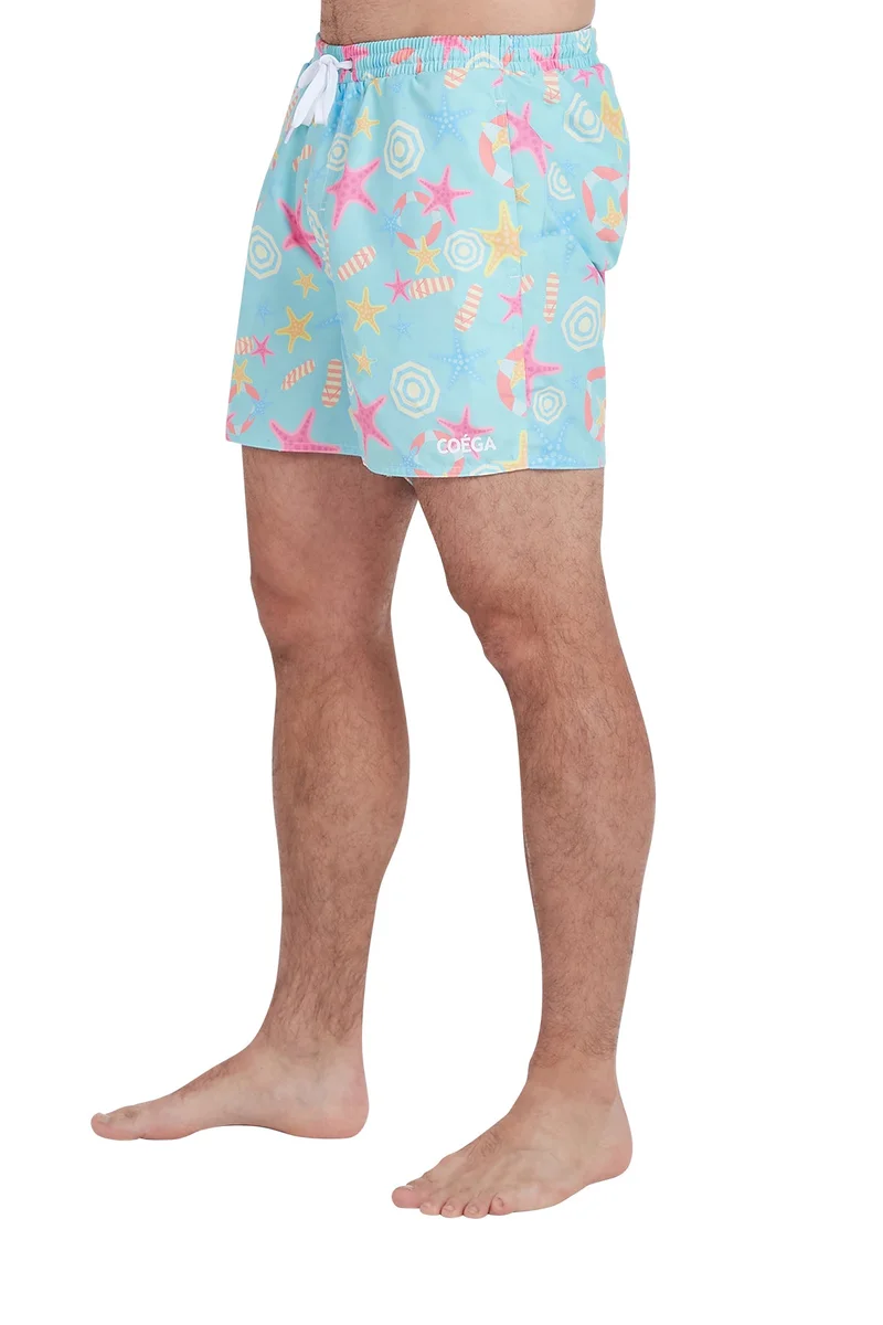 COEGA SUNWEAR  COEGA  Mens Mens Boardshorts - Turquoise Starfish for Men | Best Price UAE